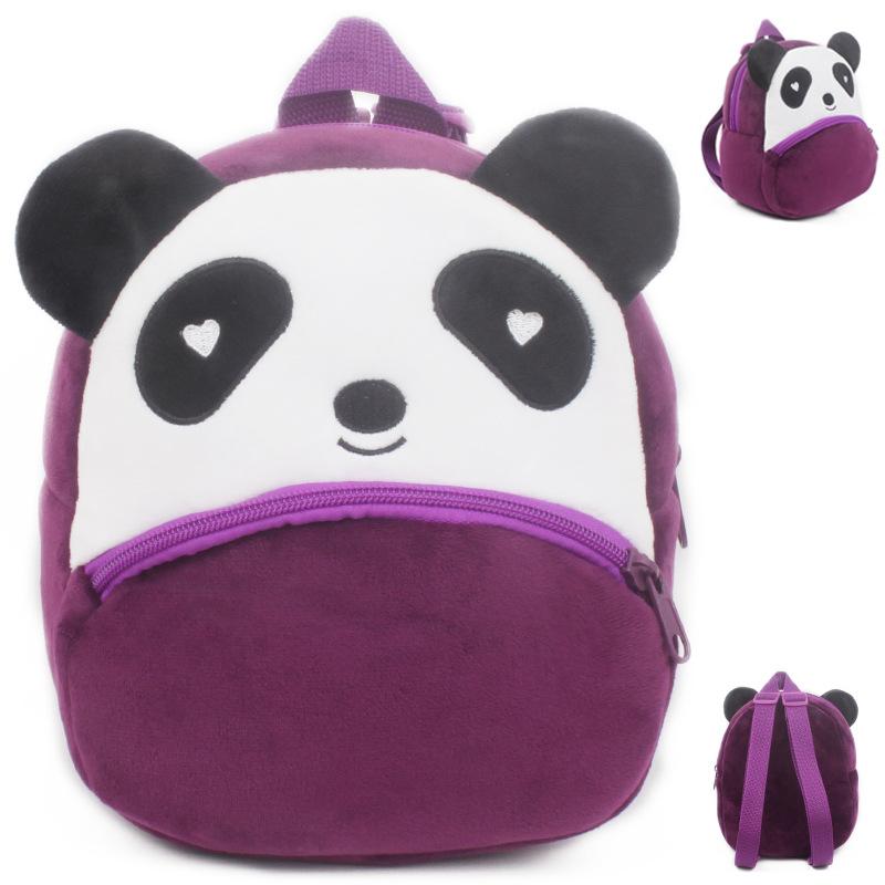 Изображение товара: Детский плюшевый рюкзак с обезьянами, школьный ранец для мальчиков и девочек с мультипликационным рисунком, сумка на плечо