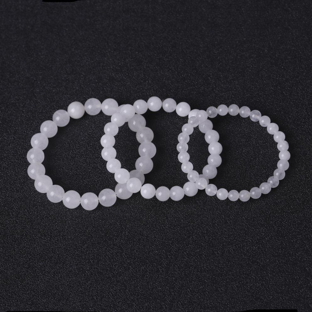 Изображение товара: Белый браслет для влюбленных пар, браслет Будды с бисером для йоги, мужские и женские браслеты
