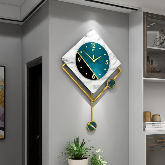 Изображение товара: Большие роскошные креативные настенные часы, большие настенные часы в скандинавском стиле для гостиной, современный дизайн, бесшумные часы для дома BA60WC