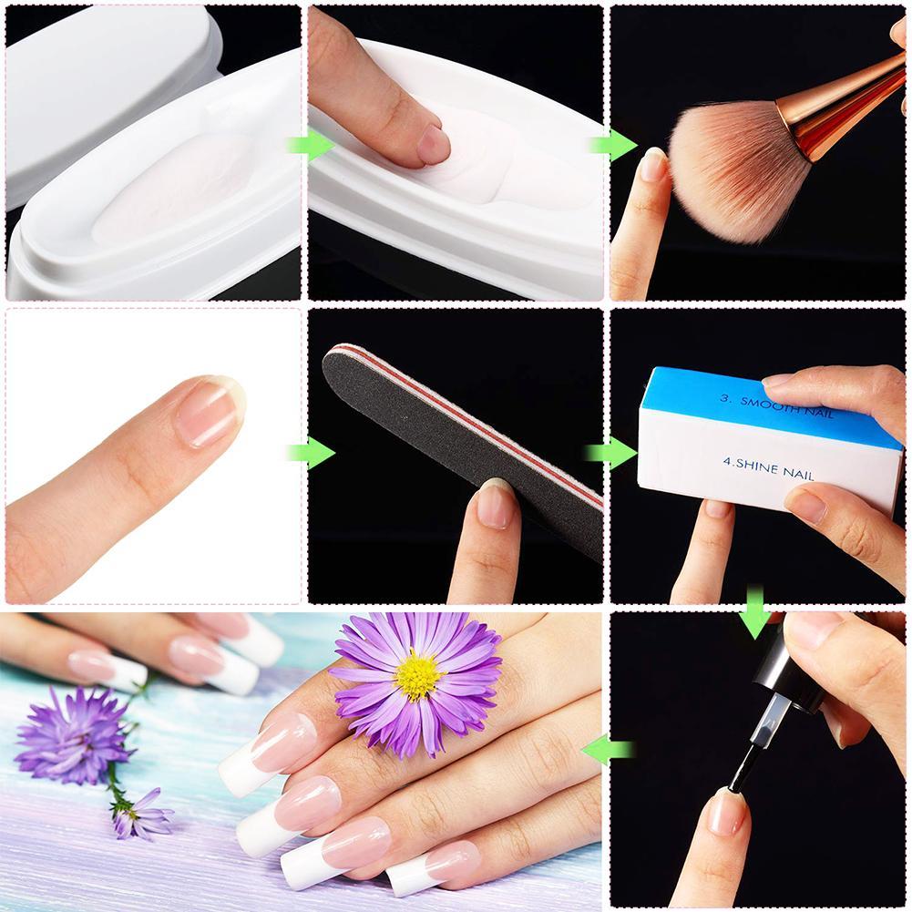 Изображение товара: Женская щетка для полировки ногтей, набор для полировки ногтей, 6 шт./набор, Женская пилка для ногтей «сделай сам», щетка для полировки, буфера, маникюрный набор инструментов