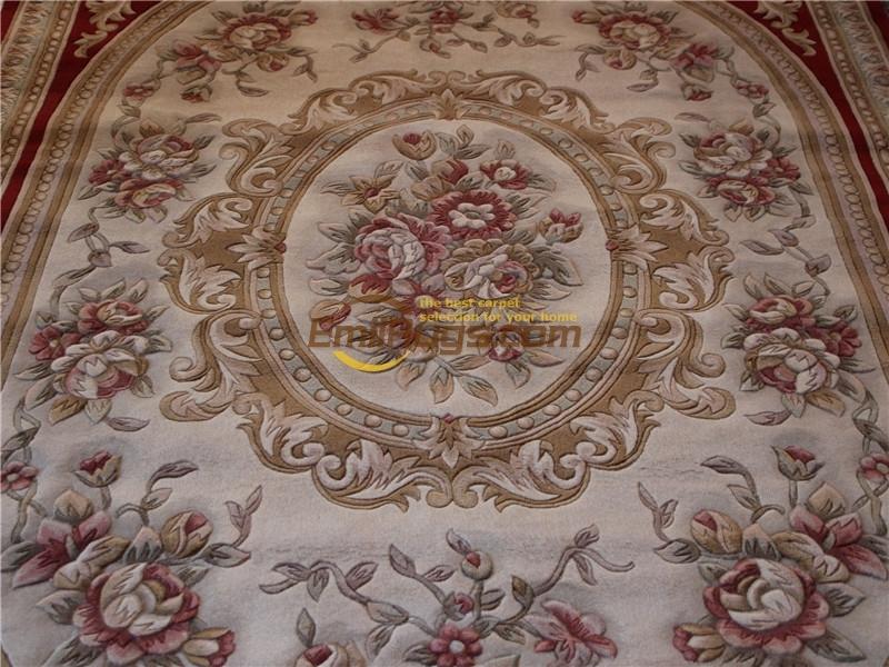 Изображение товара: Полноразмерные ковры большого размера для гостиной, французские толстые плюшевые ковры с узелком 6,4 'X 9,51' lx1612 395a gc85savyg28