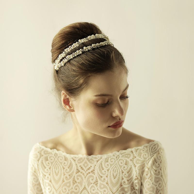 Изображение товара: O863 металлический женский обруч для волос с кристаллами, свадебные аксессуары, роскошный винтажный Модный аксессуар, свадебная корона и Тиара