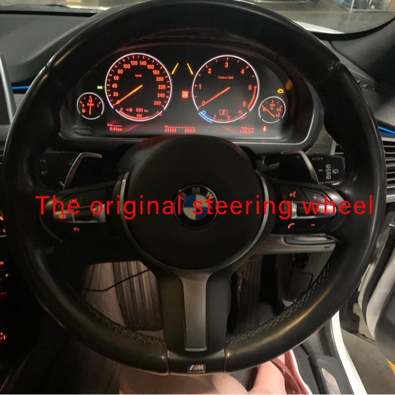 Изображение товара: Чехол на руль из углеродного волокна и натуральной кожи, для BMW X5 F15 F87 M2 F80 M3 F82 M4 M5 F12 F13 M6 F85 2013-2018