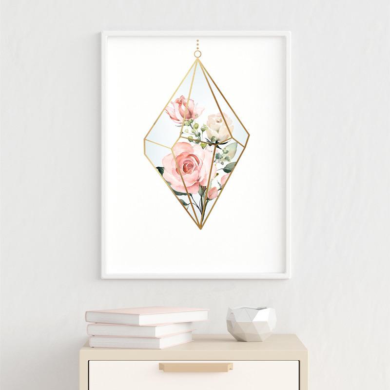 Изображение товара: Картина на холсте с изображением скандинавских цветов, постер для домашнего декора, картина с ботаническими цветами, украшение для гостиной