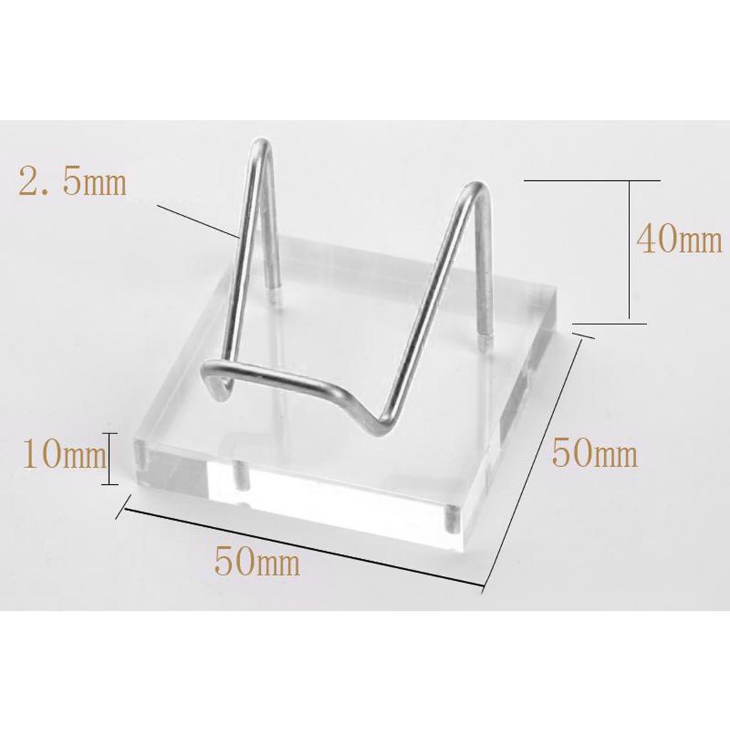 Изображение товара: Акриловая подставка для дисплеев, 1 шт., маленькая подставка для ископаемых, минералов, реликвий, камней, шариков, чехол для дисплеев