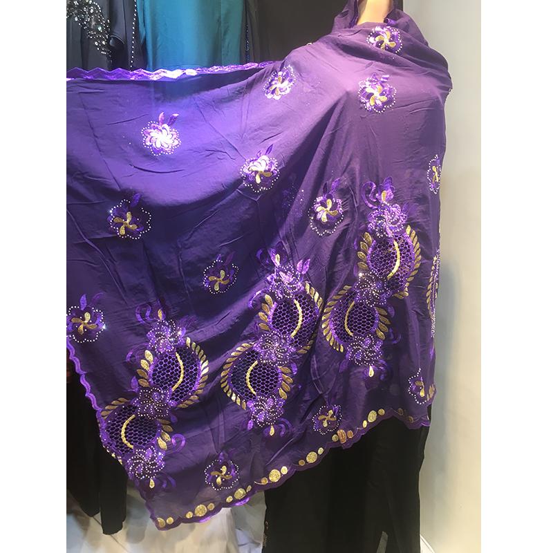 Изображение товара: Дубай Африканский мусульманский Рамадан хлопковая шаль накидка шаль с вышивкой шарф шаль бриллиант простые хиджабы хиджаб химикат кружева Stol Pray A122