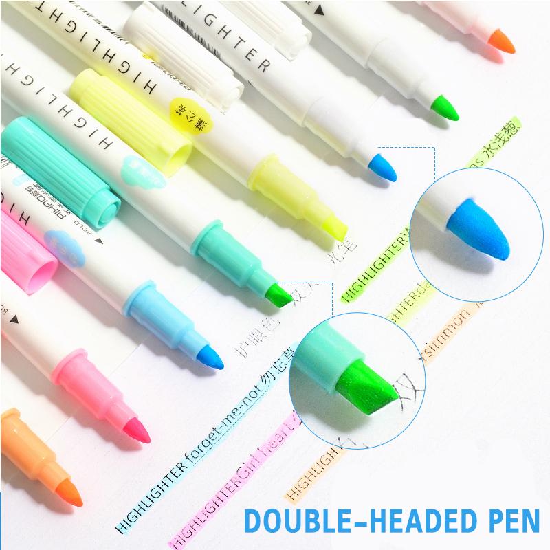 Изображение товара: Двойная флуоресцентная ручка, 5 комплектов 5-цветных маркерных ручек
