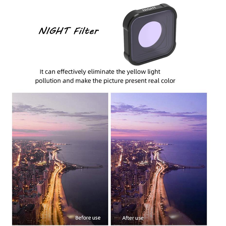 Изображение товара: Фильтр для фотоаппарата, черный CPL UV Star Night фильтр нейтральной плотности для GoPro Hero9 аксессуар ND 8 16 32 фильтр для объектива