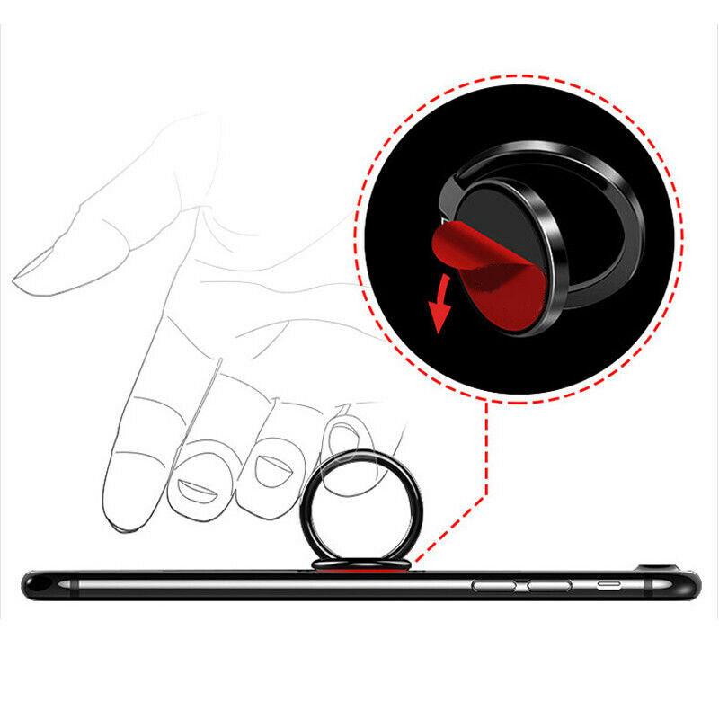 Изображение товара: Круглый Магнитный держатель для телефона, кольцо на палец, складная подставка, кронштейн для IPhone XR Samsung Huawei Xiaomi