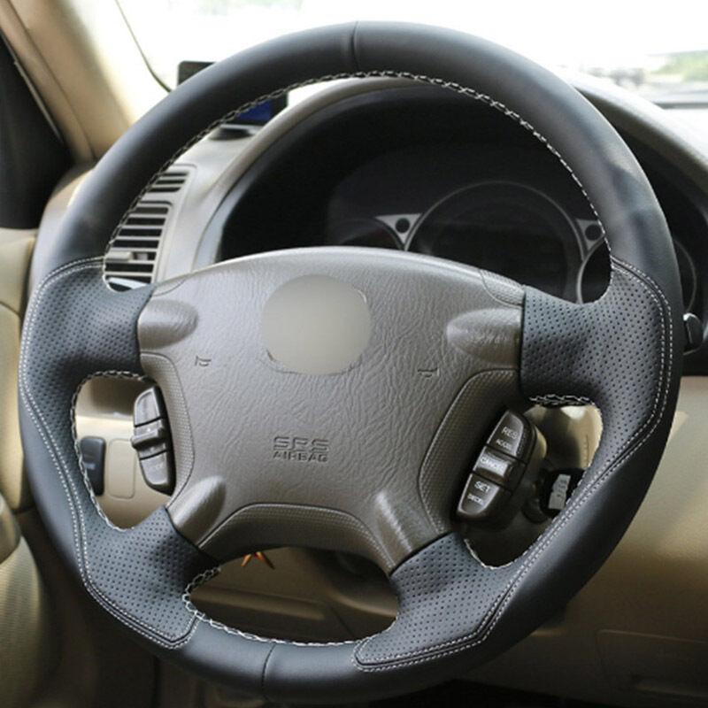 Изображение товара: Для Honda CR-V 2003-2006 Топ кожаное рулевое колесо ручная вышивка крестом на Обёрточная Бумага Обложка