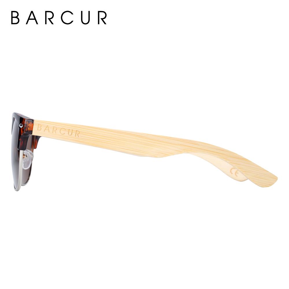 Изображение товара: Солнцезащитные очки BARCUR, поляризационные, из бамбука, с защитой UV400, 2020 деревянные