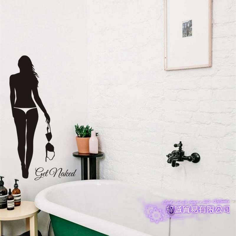 Изображение товара: Naked Body стикер на стену ванная комната украшение дома постеры Виниловая Наклейка сексуальная девушка Наклейка на стену