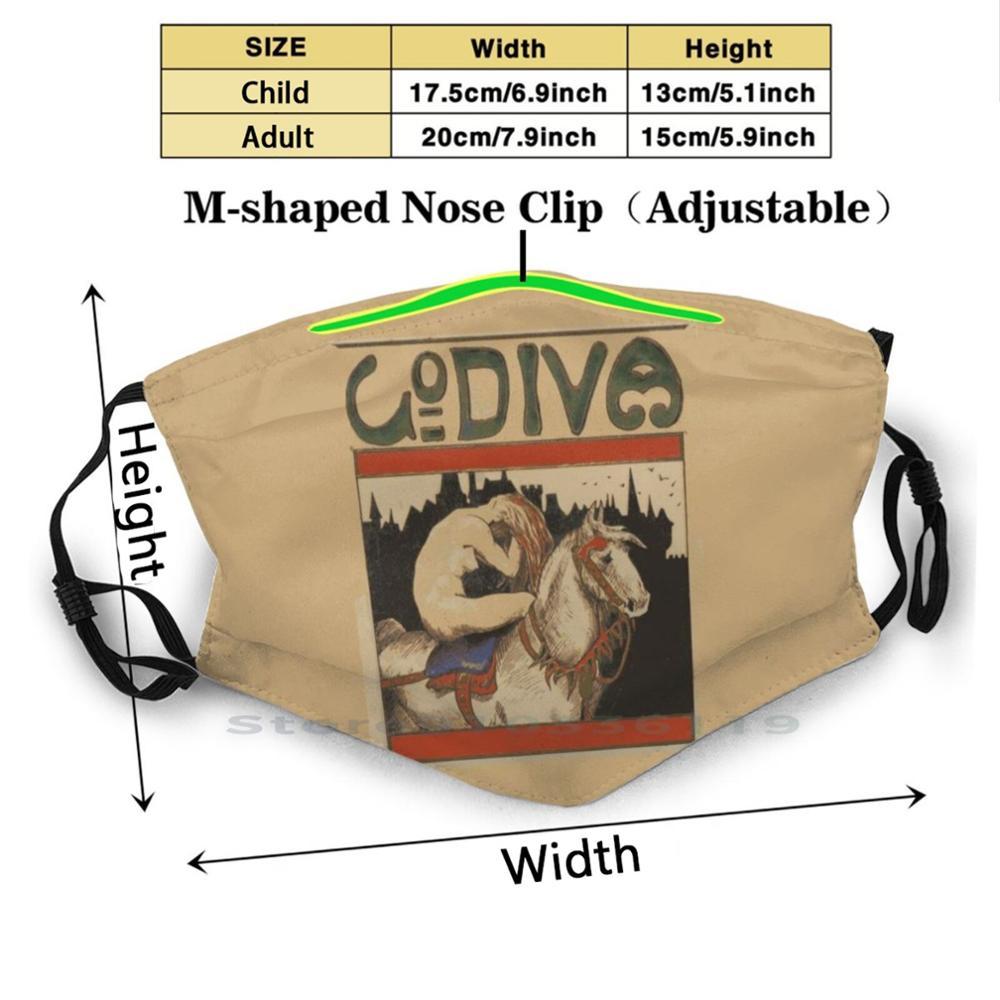 Изображение товара: Леди Годива. Плакат. Многоразовая маска для лица с фильтрами детская леди Годива Джон колье C1897 Герберт художественная галерея музей