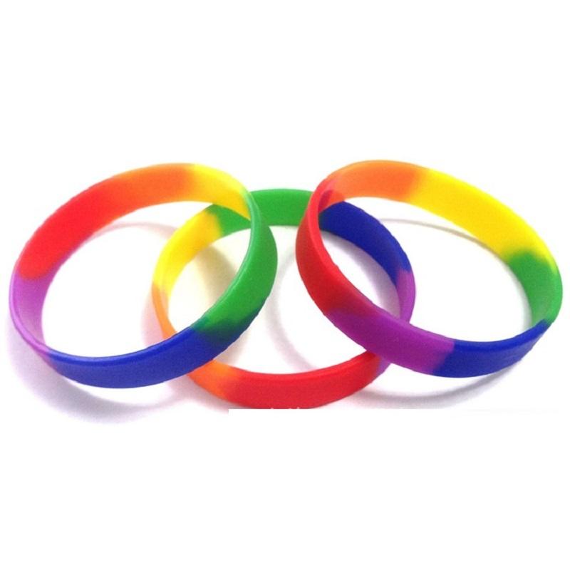 Изображение товара: Радуга, фестиваль Прайд силиконовый браслет ЛГБТ гордость Мальчик девушка символ Гей Гордость любовь дружба браслеты для женщин мужчин гей ювелирные изделия