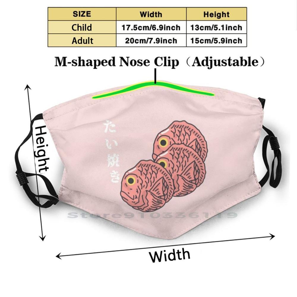 Изображение товара: Многоразовая детская маска для лица Taiyaki с фильтрами