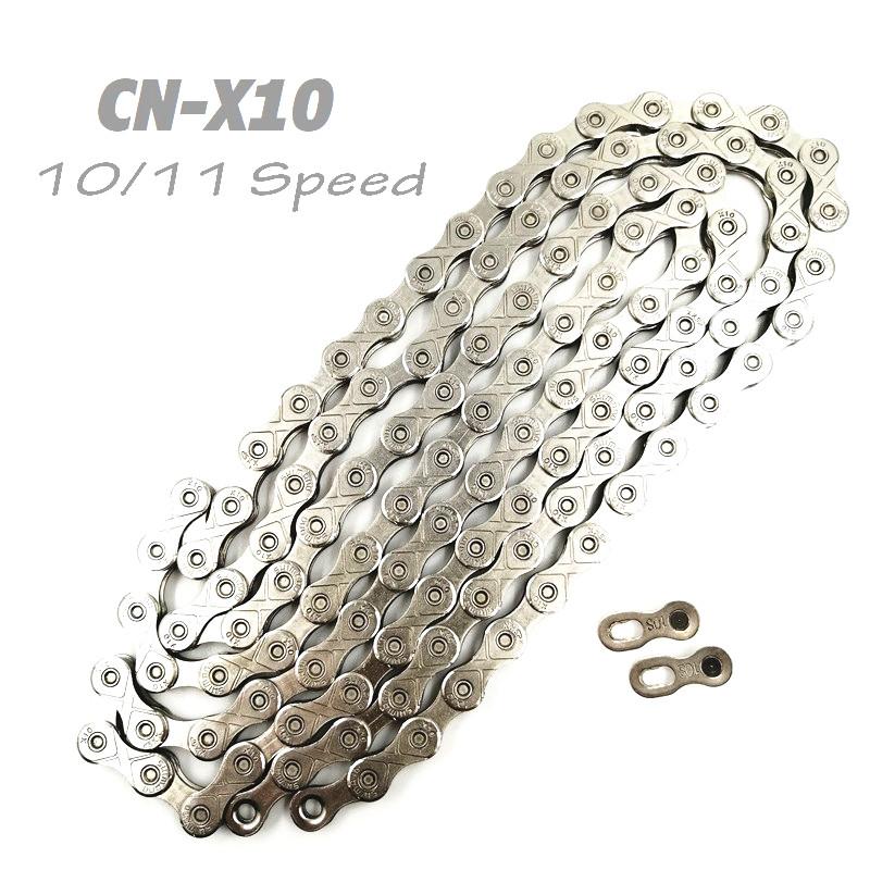 Изображение товара: Оригинальная цепь для горного велосипеда 10, 11 скоростей, CN-X10 звеньев, 116, 30/33, X10