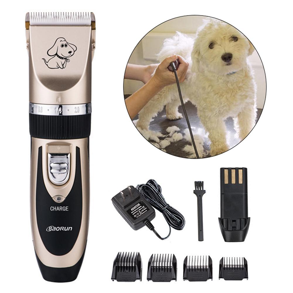 Изображение товара: Машинка для стрижки домашних животных, профессиональный триммер для груминга кошек и собак, USB-зарядка, низкий уровень шума, бритва