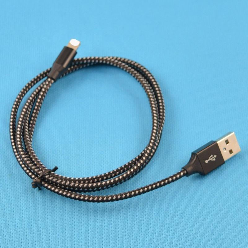 Изображение товара: 2 шт. кабель для передачи данных для iPhone, USB-кабель для зарядки, кабель для зарядки телефона, нейлоновые кабели для передачи данных, Зарядные кабели 1 м/2 м/3 м