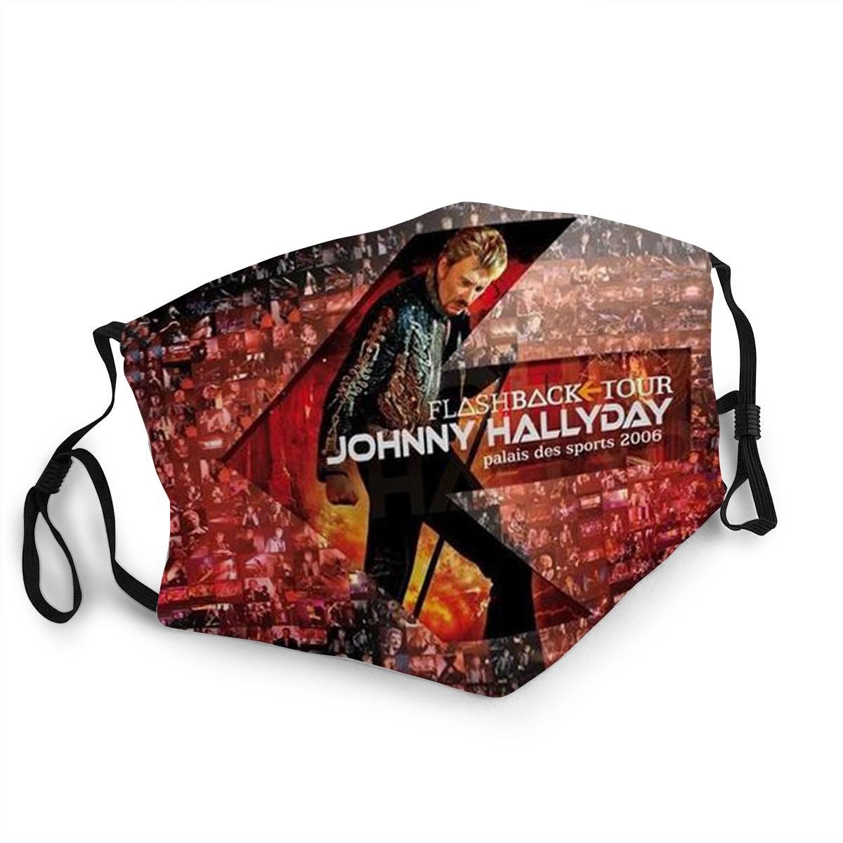 Изображение товара: Mascarillas французский рок-певец Джонни Холлидей маска Моющиеся Многоразовые антивирусные маски для взрослых/детей Джонни Холлидей Live компакт-диска