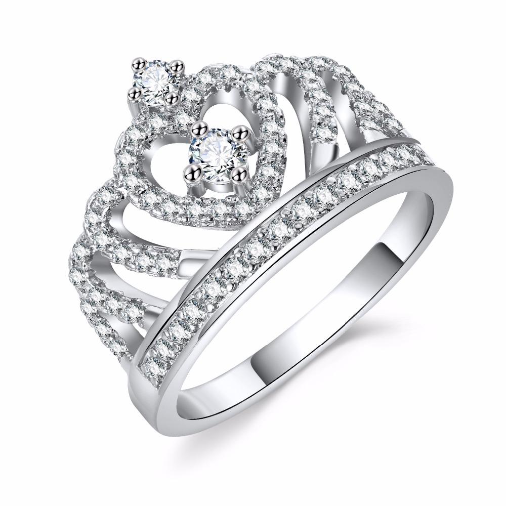 Изображение товара: Milangirl роскошная Корона из циркония женское свадебное кольцо с кристаллами ювелирные изделия Свадебные Кольца для женщин