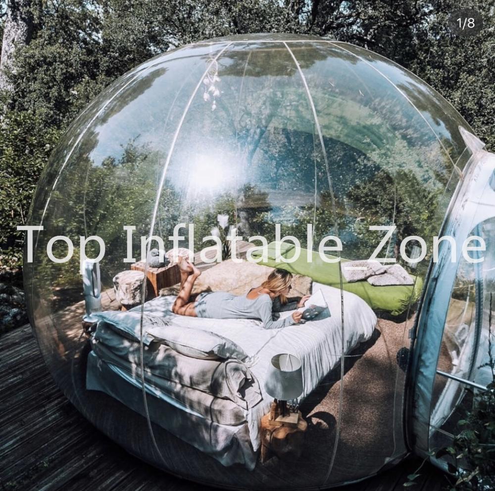 Изображение товара: Надувная палатка-туннель, для всей семьи, большая палатка «сделай сам» для дома, двора, прозрачная, для 2-4 человек, для отдыха на открытом воздухе, походов
