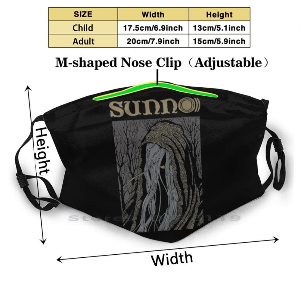 Изображение товара: Многоразовая маска Sunn O), маска для лица с фильтром Pm2.5, детская маска от солнца или солнца, металлическая подземная маска из тяжелого металла, черная металлическая шумоподавляющая маска