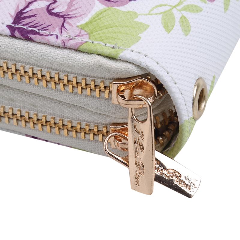 Изображение товара: Новое поступление 2020, Модный женский кошелек из искусственной кожи, Дамский бумажник с цветочным принтом, женский бумажник