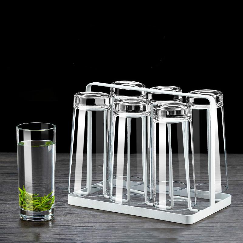Изображение товара: Набор стеклянных чашек 6, домашние термостойкие питьевые чашки, прозрачная чайная чашка, чашка для молока, завтрака, сока, пивная чашка