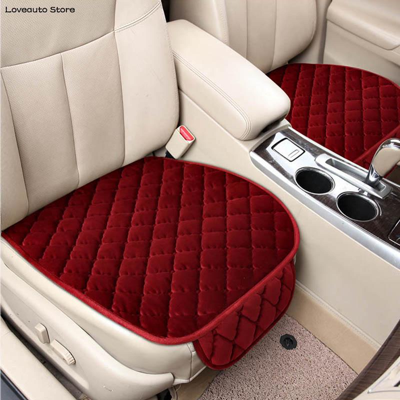 Изображение товара: Чехол для автомобильного сиденья, зимняя теплая подушка для сиденья, противоскользящая дышащая подушка для переднего и заднего сиденья для Honda Civic 10, 2020, 2019, 2018, 2017, 2016