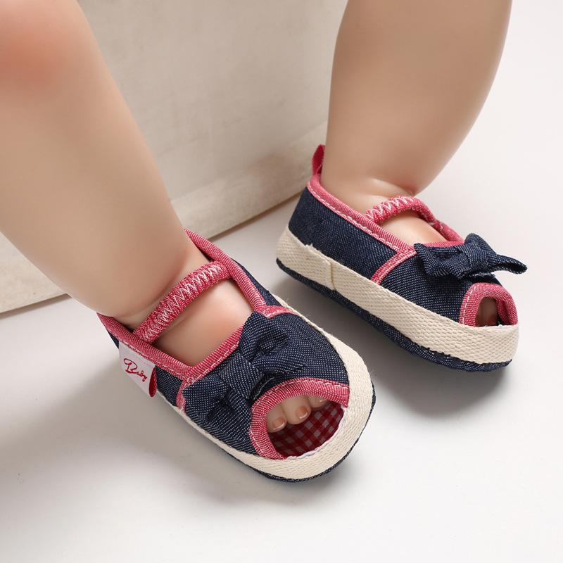 Изображение товара: Summer Princess Baby Girls Shoes Floral Bowknot Slip-on Crib Sneakers Soft Sole First Walkers Newborn Infant Toddler 0-18M
