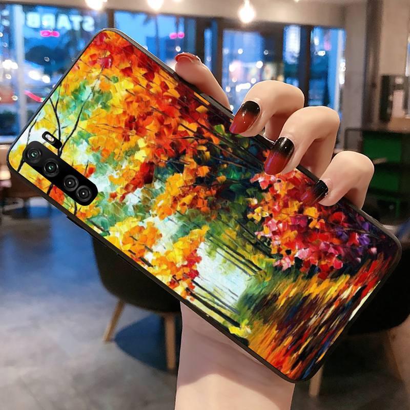 Изображение товара: Night Van Gogh Art Oil Paint Autumn Maple Phone Case for Huawei P20 P30 P40 lite E Pro Mate 30 20 Pro P Smart 2020 P10