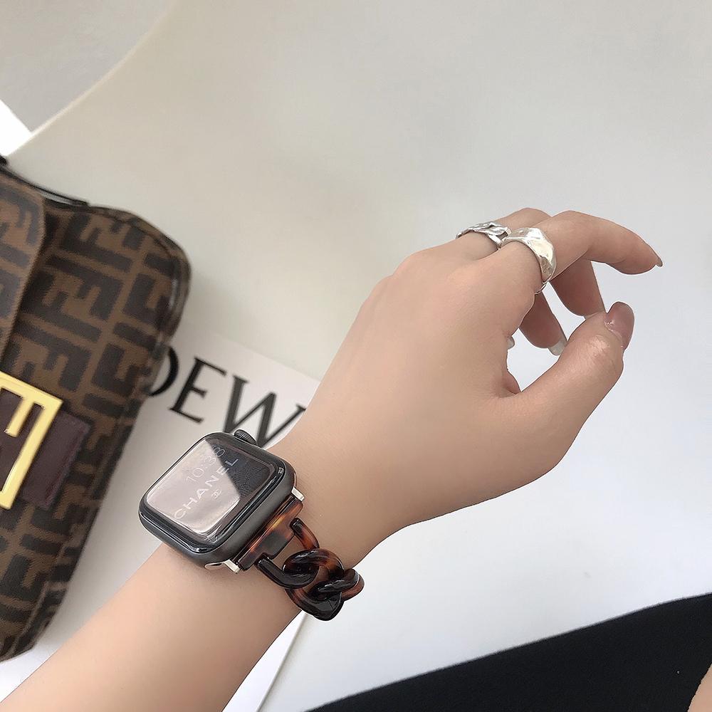 Изображение товара: Ремешок резиновый для apple Watch 6 5 4 band 42 мм 38 мм, прозрачный стальной браслет для iwatch 6 series 5 4 3/2, 44 мм 40 мм