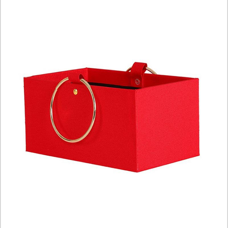 Изображение товара: Новинка, женская сумочка для Дня Святого Валентина, 1 шт., коробка для цветов, коробка для цветов, коробка для композиций с розами, коробка для цветочного букета