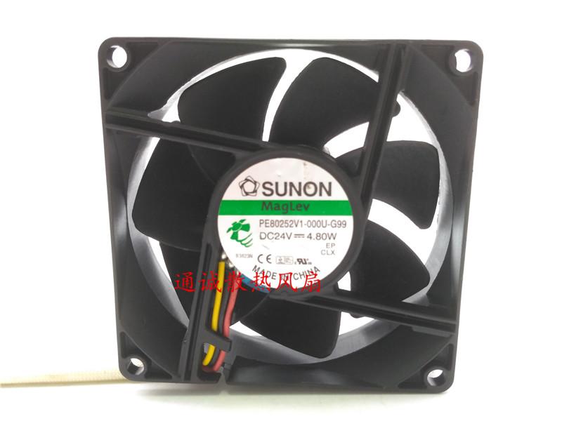 Изображение товара: SUNON PE80252V1-000U-G99 DC 24V 4,80 W 80x80x25mm вентилятор охлаждения сервера