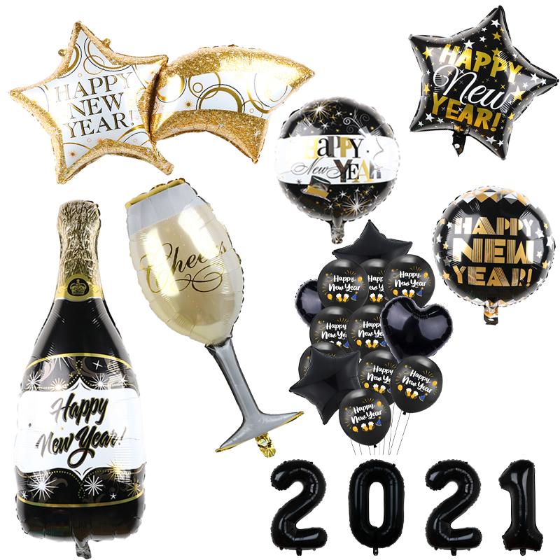 Изображение товара: Латексные воздушные шары 12 дюймов, с новым годом 2021