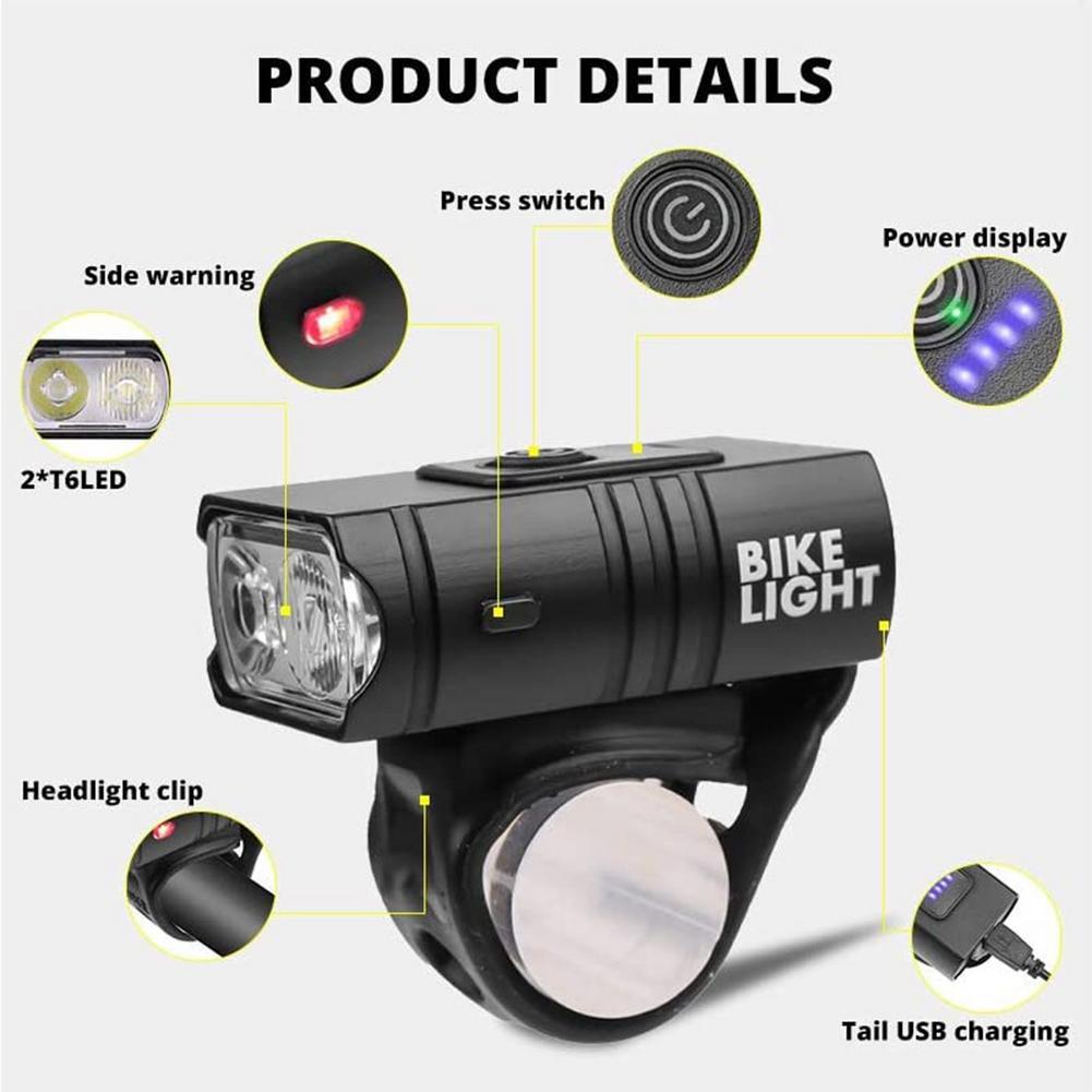 Изображение товара: Новый 2xT6 светодиодный светильник светодиодный велосипедный светильник USB Перезаряжаемый MTB дорожный велосипед головной светильник водонепроницаемый переносной уличный фонарь для кемпинга