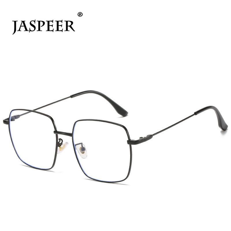 Изображение товара: Очки унисекс JASPEER, квадратные, с защитой от синего света, с прозрачными линзами