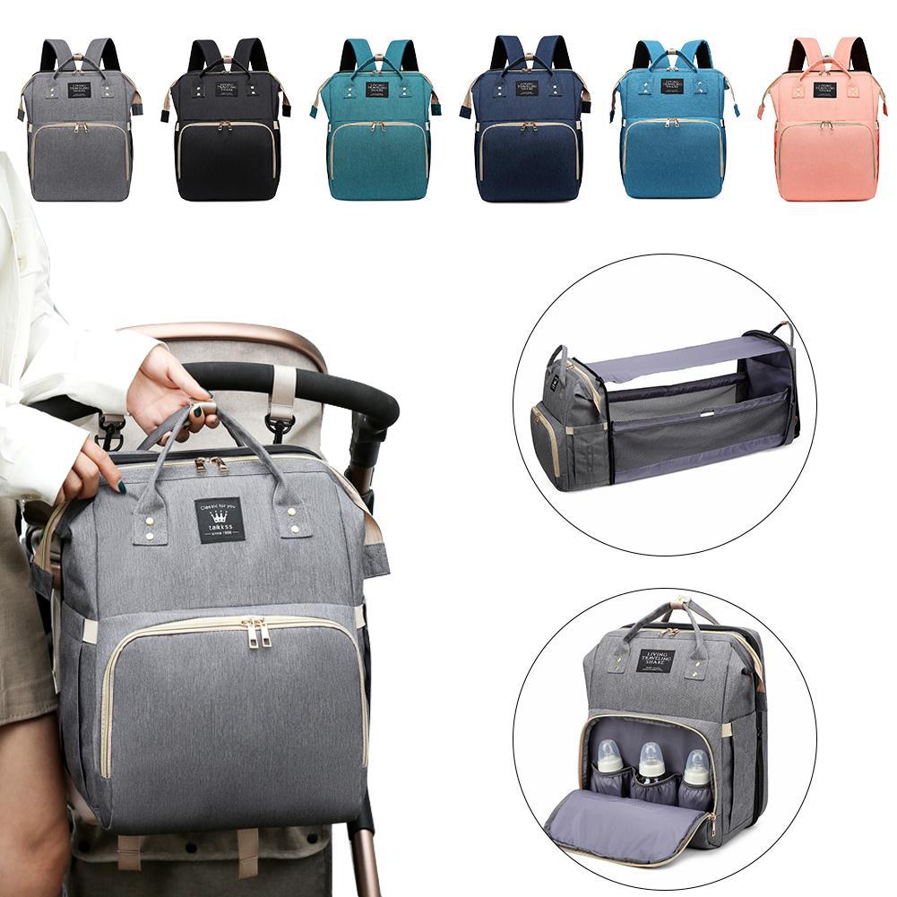 Изображение товара: Сумка для детских кроватей, усиленный Многофункциональный рюкзак для детей, детские сумки для мам, сумка для подгузников, рюкзак, сумка для коляски