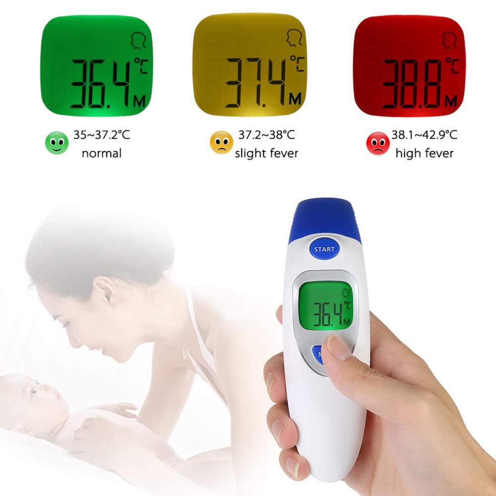 Изображение товара: Бесконтактный инфракрасный термометр для лба, для измерения человеческого тела, бесконтактный термометр для лба, ручной термометр