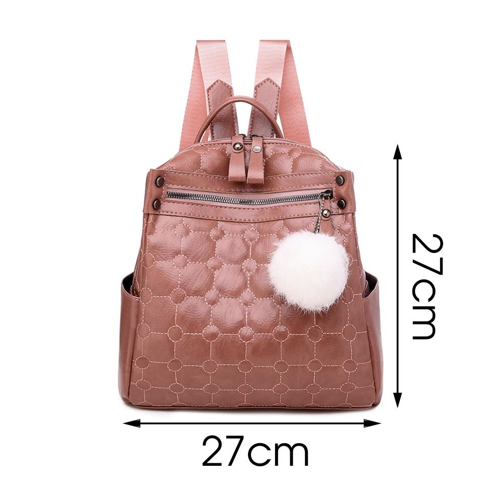 Изображение товара: Роскошный дизайнерский женский дорожный рюкзак из высококачественной мягкой искусственной кожи, женский рюкзак, модный школьный рюкзак для девочек, женский рюкзак