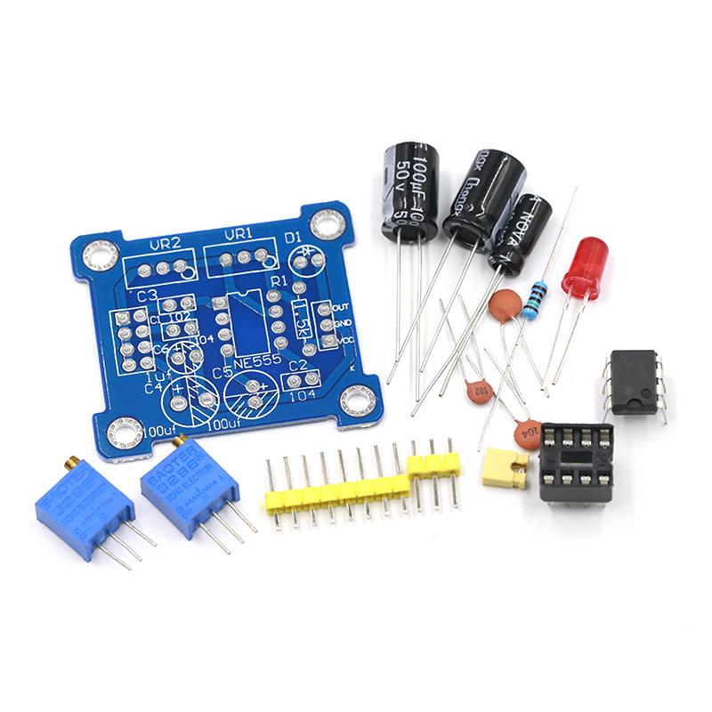 Изображение товара: Импульсный генератор NE555, импульсный стартер, модуль регулировки рабочего цикла и частоты, набор «сделай сам», генератор прямоугольных сигналов