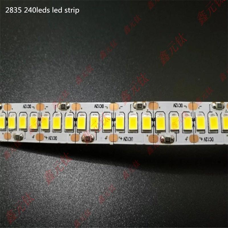 Изображение товара: Светодиодная лента 240led s 2835 12v, белая, теплая, белая, синяя, не герметичная, хайлайтер 5 м/лот