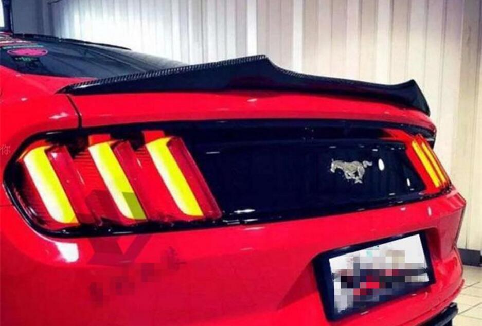 Изображение товара: Высококачественное Автомобильное заднее крыло из углеродного волокна для багажника Ford Mustang 2015 2016 2017 2018 2019