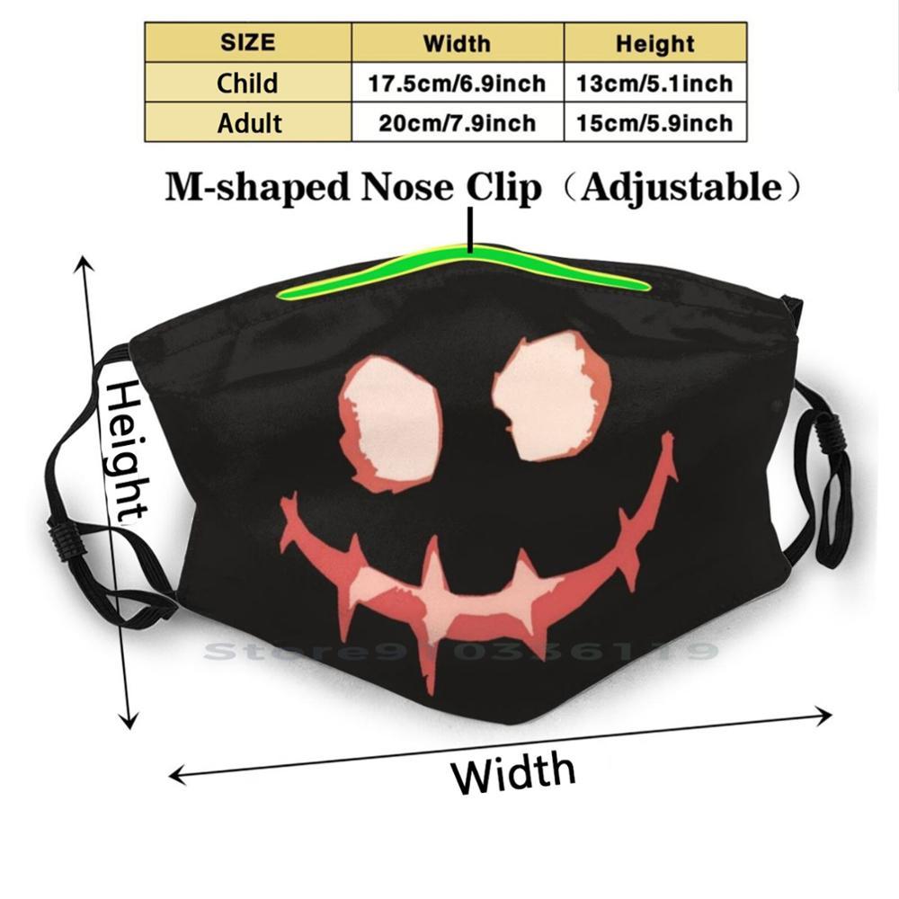 Изображение товара: Многоразовая маска для рта на Хэллоуин с фильтрами для детей Хэллоуин Тыква страшный ужас веселый Монстр фестиваль
