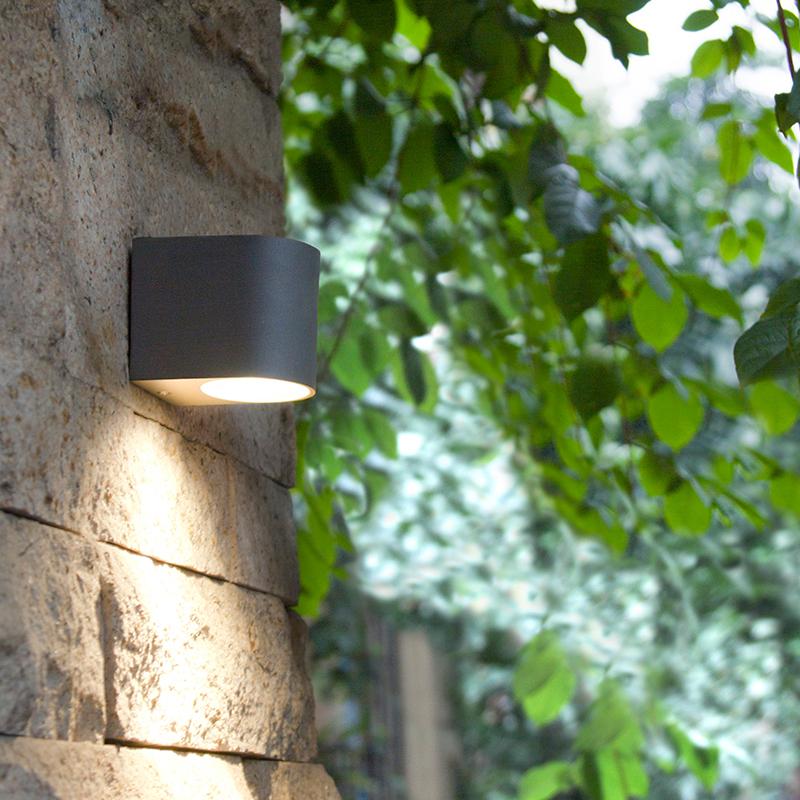 Изображение товара: Водонепроницаемый светодиодный настенный светильник для помещений и улицы, 3 Вт/6 Вт, светодиодный алюминиевый настенный светильник, садовый светильник, современный настенный светильник, настенный светильник для крыльца ZBW0004