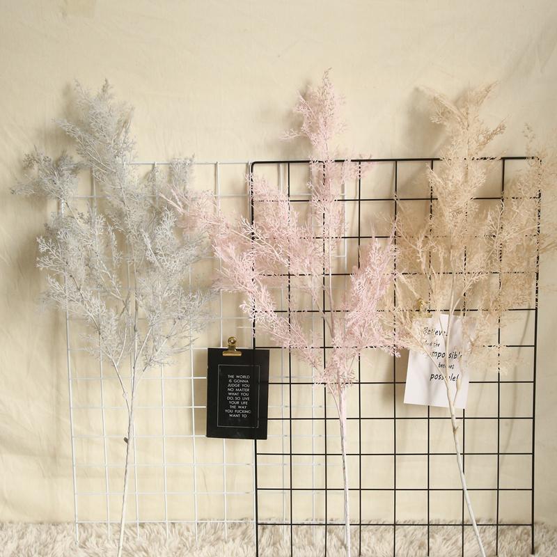 Изображение товара: Искусственные цветы, 6 вилок, 1 пучок, трава из тумана, для свадьбы, фон украшения на стену, имитация растений, украшения для дома
