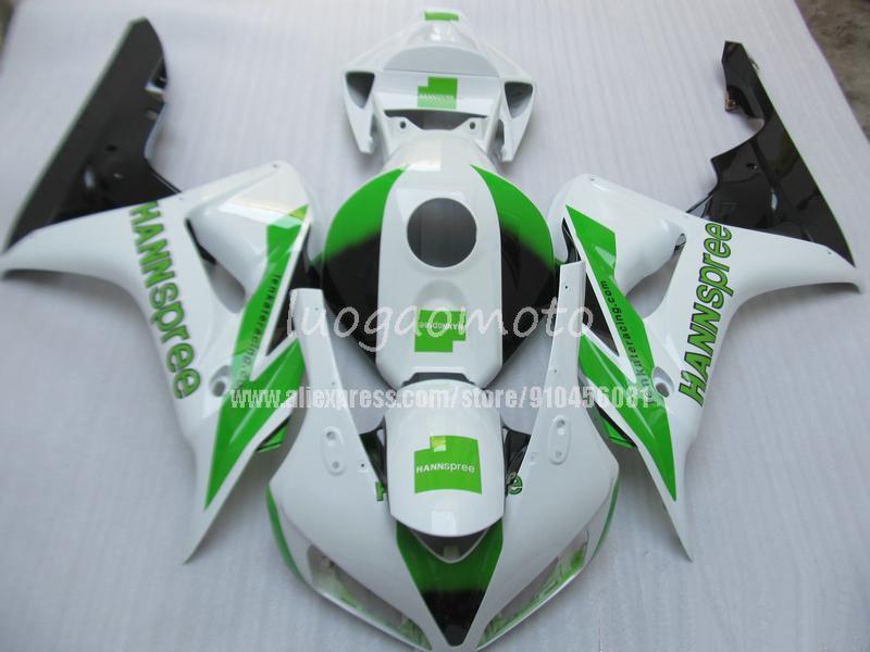 Изображение товара: Комплект обтекателей GREEN HANNSPREE для HONDA cbr1000 2004 2005 2006 2007 боди-комплекты HONDA cbr1000 04 05 06 07 кузов # UA754