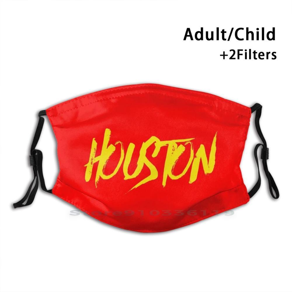 Изображение товара: Хьюстон многоразовые рот маска для лица с фильтры для Bayou-Сити Хьюстон космический город H города Техас Screwston Баскетбол город