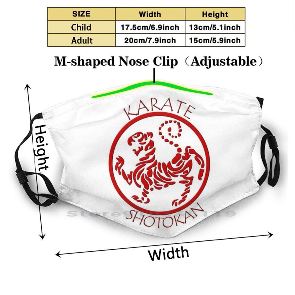 Изображение товара: Shotokan каратэ многоразовая маска для лица с фильтрами для детей Shotokan каратэ каратека каратэ Do Kumite Kata Bunkai черный пояс Ki