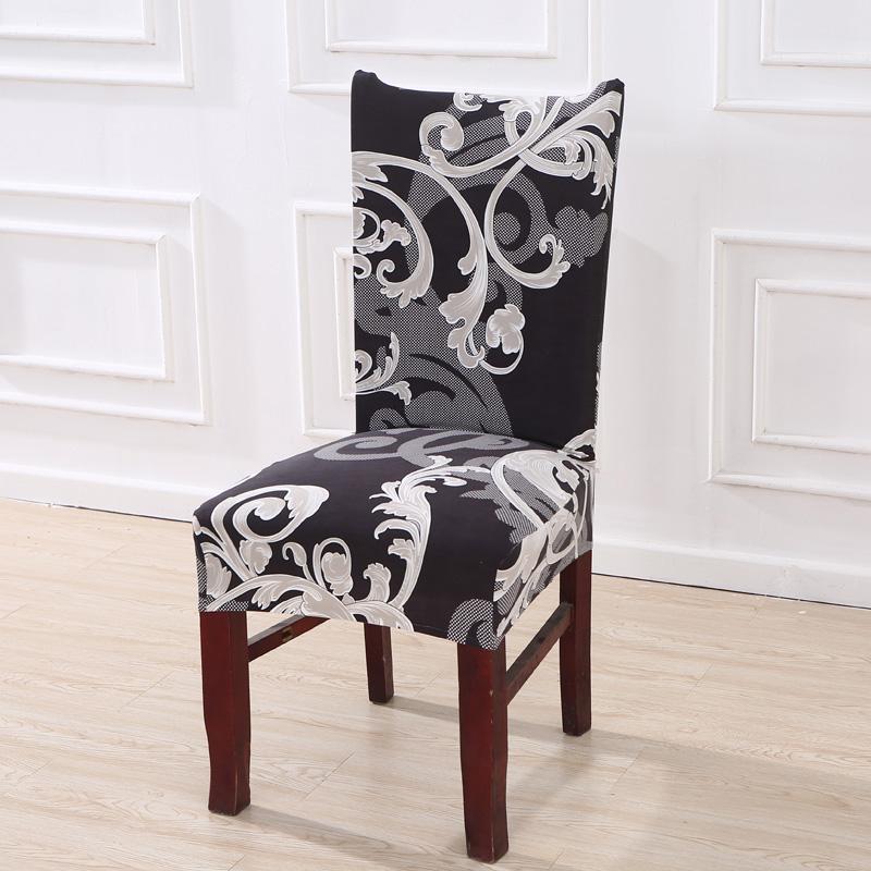 Изображение товара: Эластичные роскошные чехлы для стульев с цветочным принтом